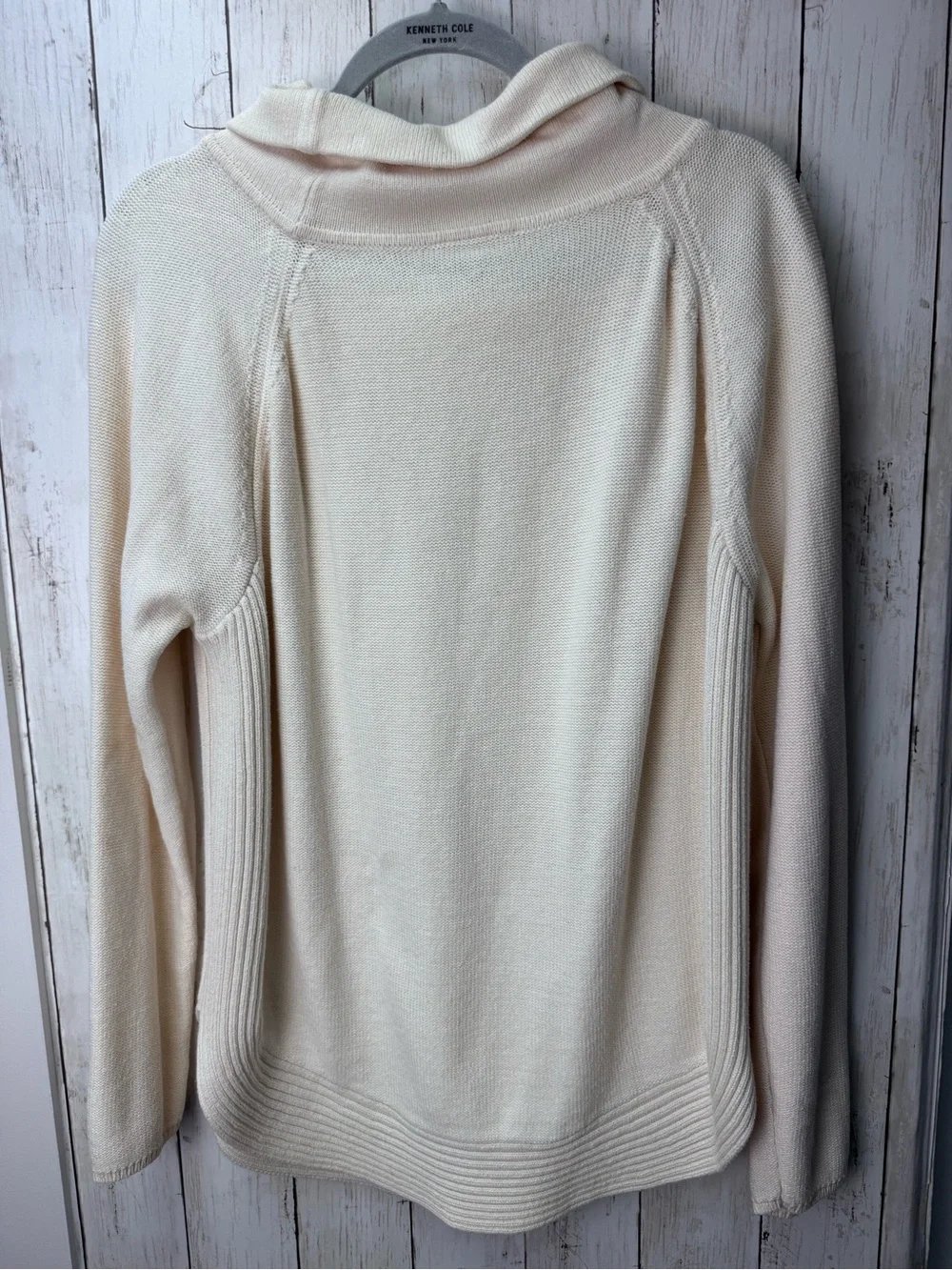 Loft Women's Cream Cowl Neck Sweater size XL - Picture 4 of 8
